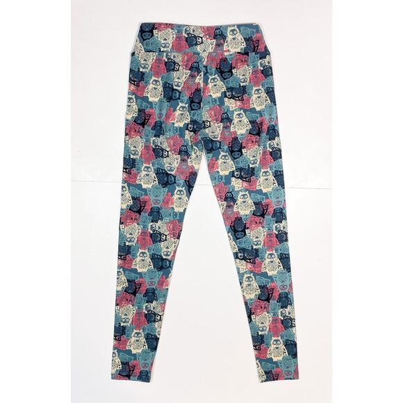 Lularoe Pastel Owl Leggings OS - Picture 4 of 5